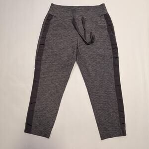 Athleta Pants Womens SP Gray Jogger Knit Elastic Waist Zip Pocket Stretch Ankle